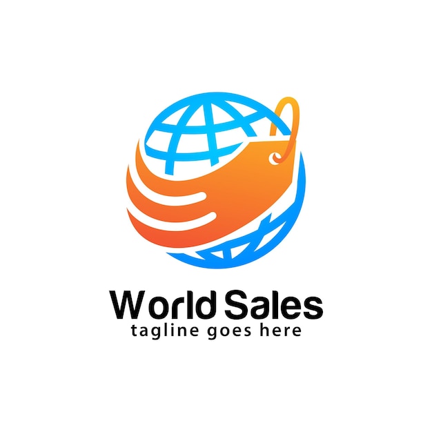 Modèle De Conception De Logo De Vente Mondiale