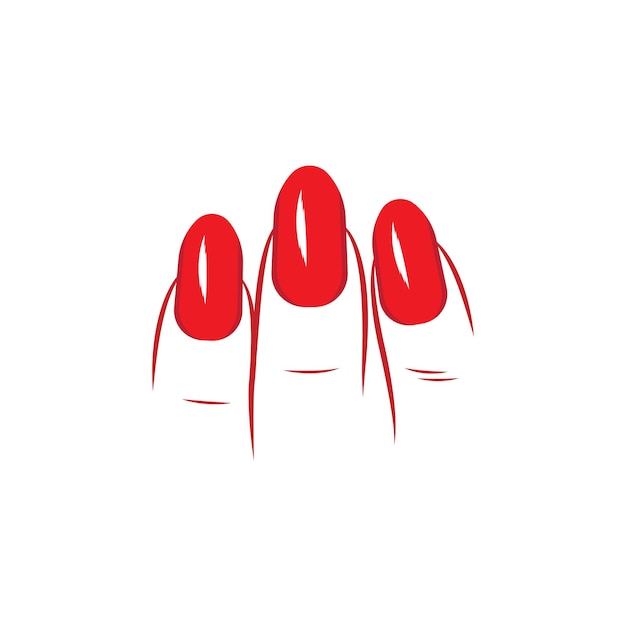 Modèle de conception de logo de vernis à ongles ou de salon de manucure avec concept créatif