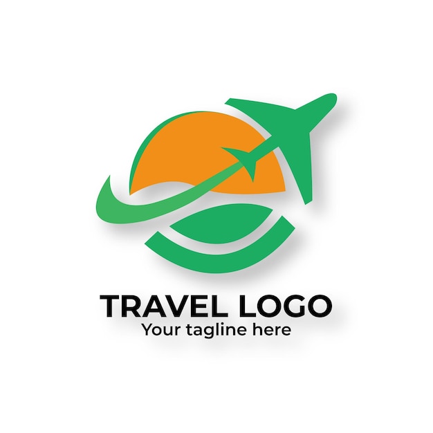 Vecteur modèle de conception de logo de voyage