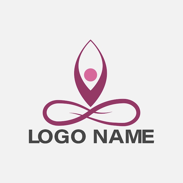 Modèle De Conception De Logo De Yoga Professionnel