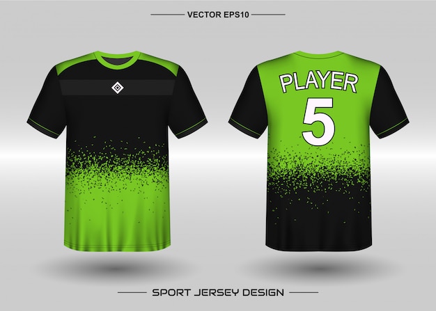 Vecteur modèle de conception de maillot de sport pour l'équipe de football