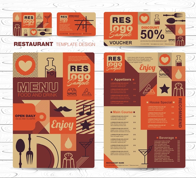 Modèle De Conception De Menu De Restaurant