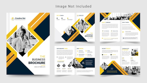 Modèle de conception de mise en page de profil d'entreprise de brochure d'entreprise