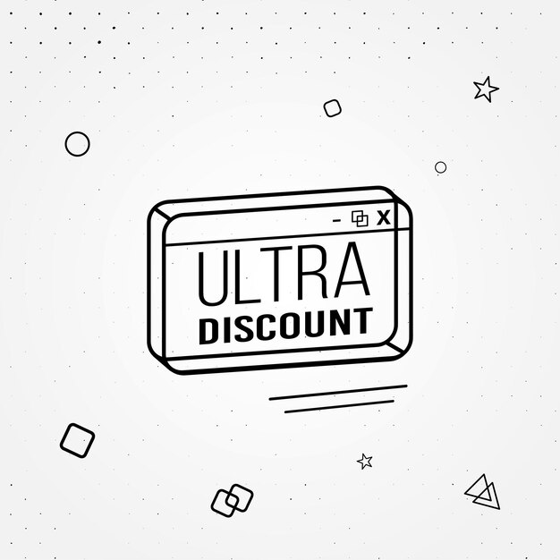 Modèle De Conception D'onglet Web Ultra Discount, Design Moderne Avec Courbes