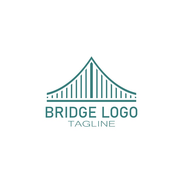 Modèle de conception de pont logo icône vector illustration