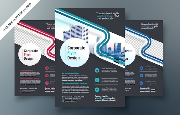 Vecteur modèle de conception de prospectus d'entreprise