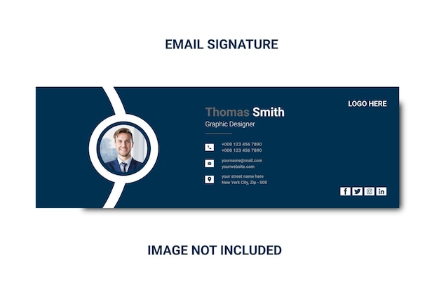 Modèle de conception de signature de courrier électronique