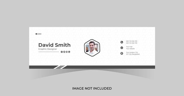 Modèle De Conception De Signature D'e-mail D'entreprise