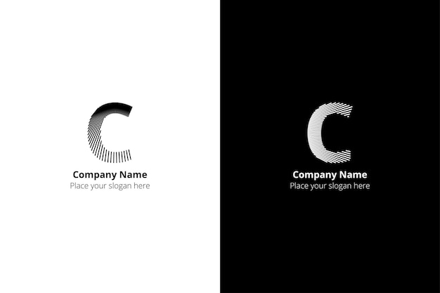 Modèle de conception simple du dernier logo C