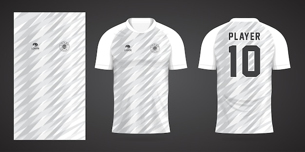 Modèle De Conception De Sport Maillot De Football Blanc