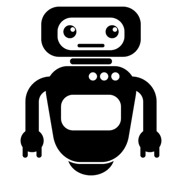 Modèle De Conception De Symbole D'illustration De Logo D'icône De Robot