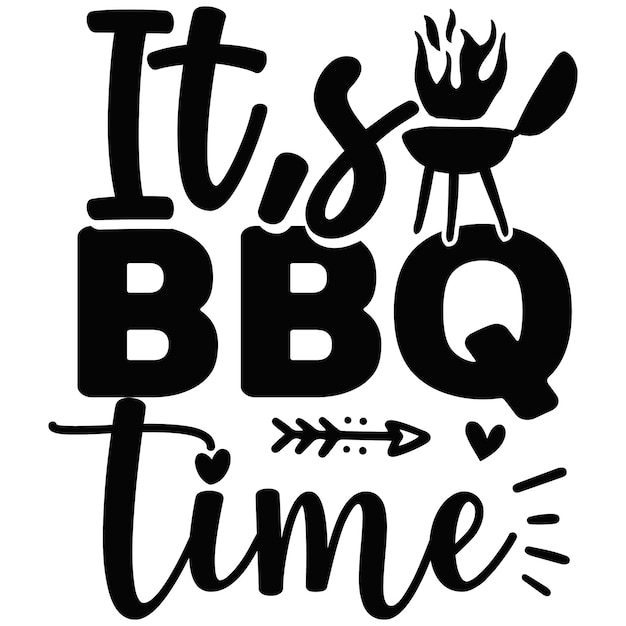 Vecteur modèle de conception de t-shirt bbq svg