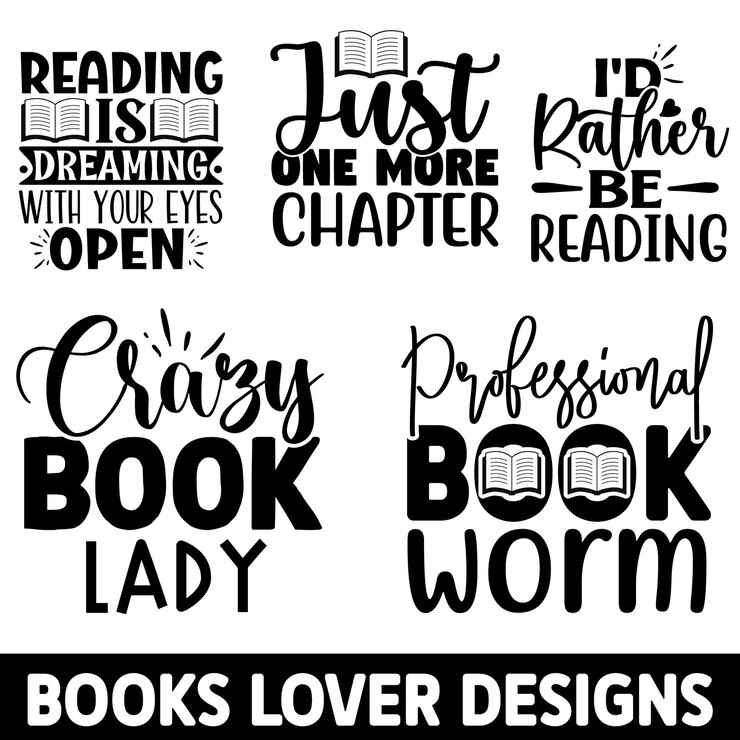 Vecteur modèle de conception de t-shirt pour les amateurs de livres