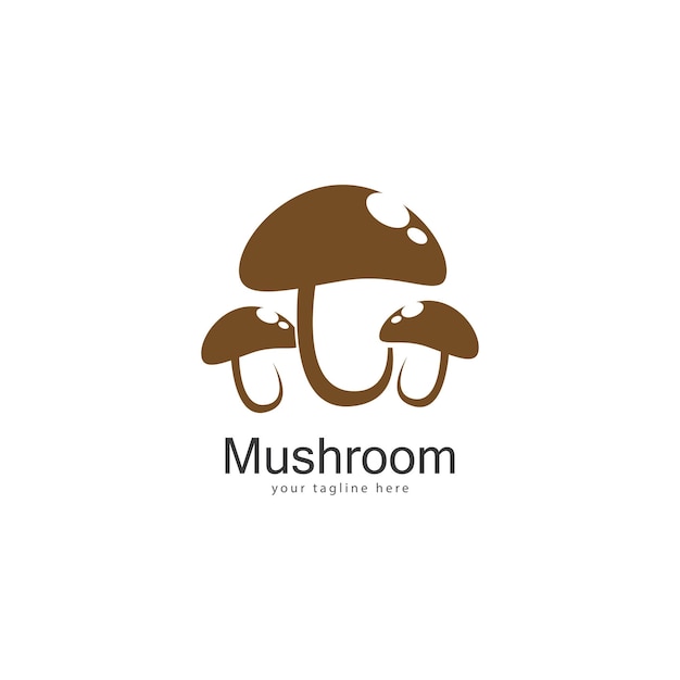 Modèle De Conception De Vecteur De Logo De Champignon