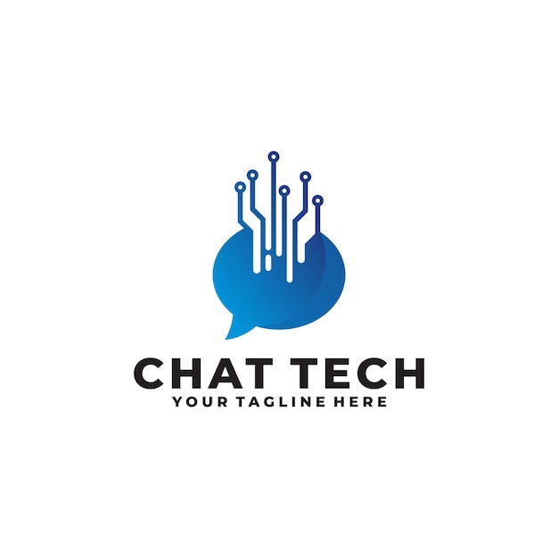 Modèle de conception de vecteur de logo de chat