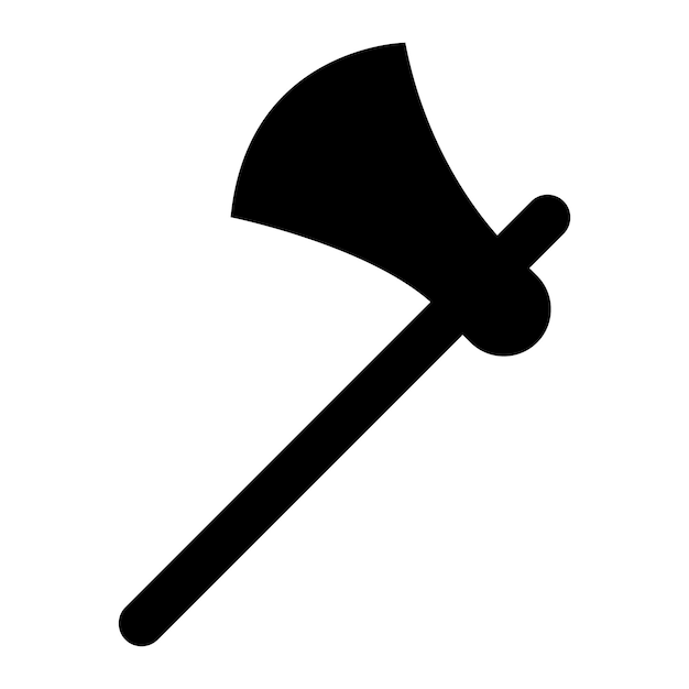 Modèle de conception de vecteur de logo d'icône de hache