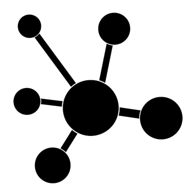Modèle De Conception De Vecteur De Logo D'icône De Molécule