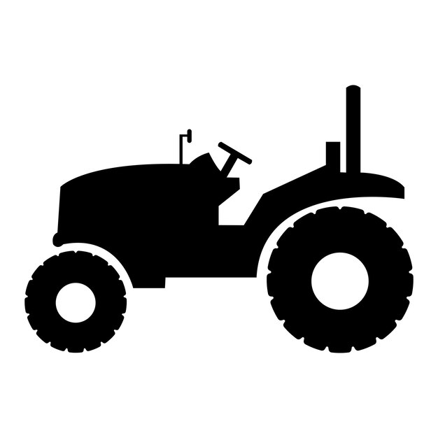 Vecteur modèle de conception de vecteur de logo d'icône de tracteur