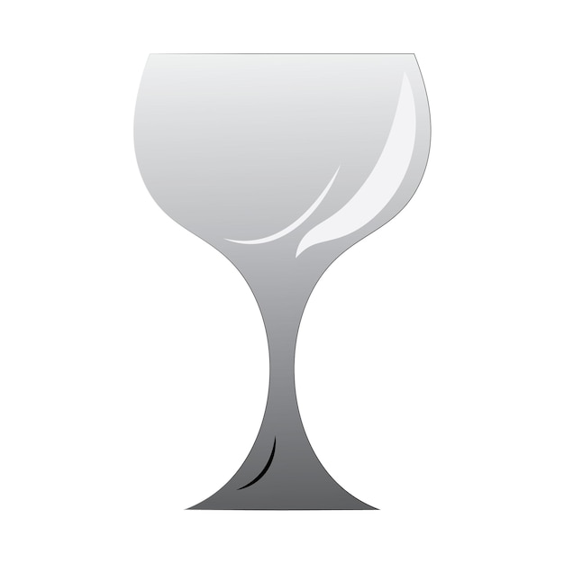 Vecteur modèle de conception de vecteur de logo d'icône de verre à boire