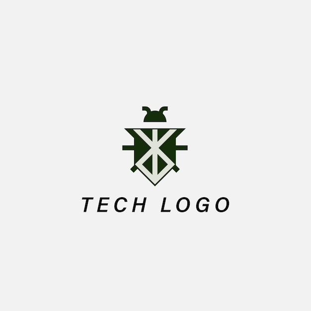 Vecteur modèle de conception de vecteur de logo tech