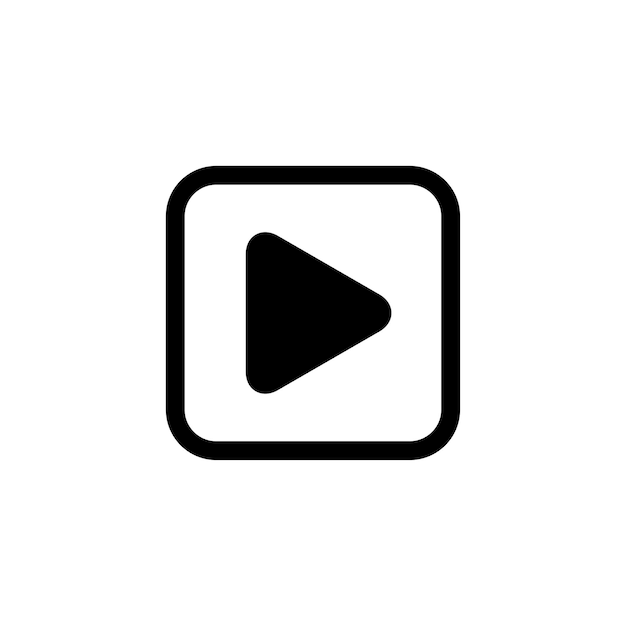 Modèle de conception vectorielle de l'icône du bouton de lecture