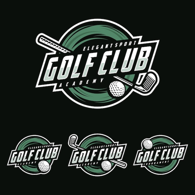 Modèle De Conception Vectorielle De Logo De Golf Illustration De Collection De Jeu D'emblèmes Pour Club De Golf