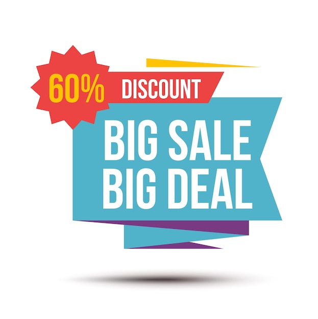 Modèle de conception vectorielle de la promotion des ventes