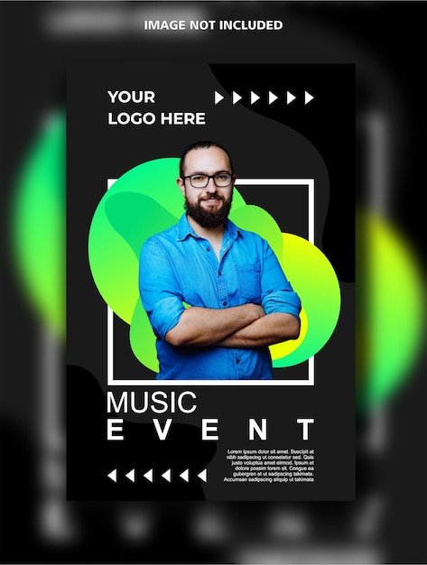 modèle de conception verticale d'événement musical