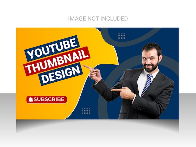 Modèle de conception de vignettes youtube moderne