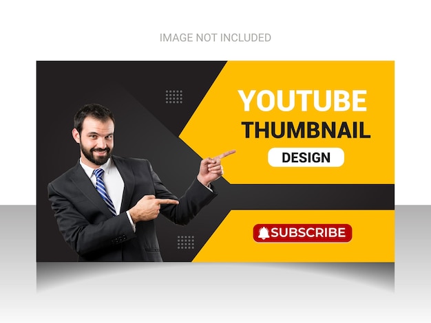 Modèle de conception de vignettes youtube moderne