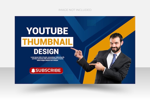 Modèle de conception de vignettes youtube moderne