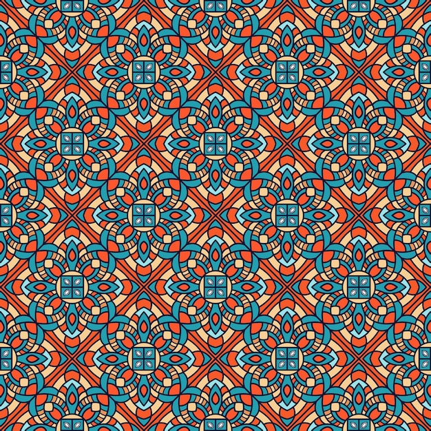 Modèle De Couleur Mandala Sans Soudure