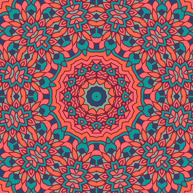 Modèle De Couleur Mandala Sans Soudure