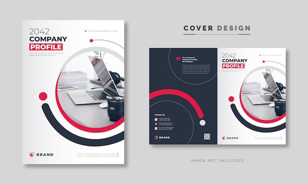 Modèle de couverture du profil de l'entreprise, de la brochure, du modèle de couverture ou de la couverture d'un livre