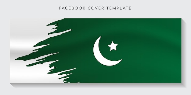 Modèle De Couverture Facebock Drapeau Pakistan Backgrond