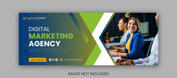 Modèle de couverture Facebook pour les médias sociaux d'entreprise de marketing numérique