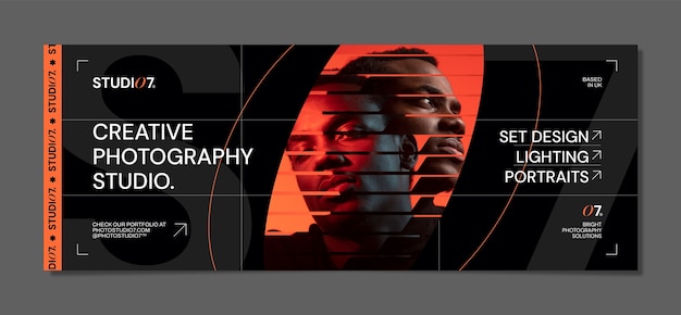 Modèle de couverture Facebook de studio de photographie