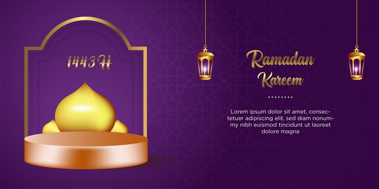 Modèle De Couverture De Médias Sociaux 3d Ramadan Vecteur Premium