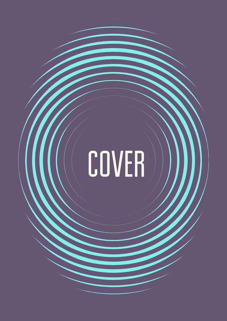 Modèle de couverture minimaliste avec dégradés
