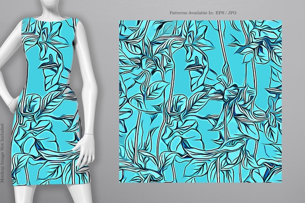 Modèle de couverture de vecteur imprimable Robe T-shirt Téléphone Cahier Papier Textile et texture de papier peint