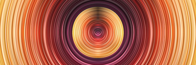 Modèle créatif contemporain avec bannière colorée de lignes déformées