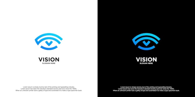 Modèle De Création De Vision Création De Logo D'entreprise