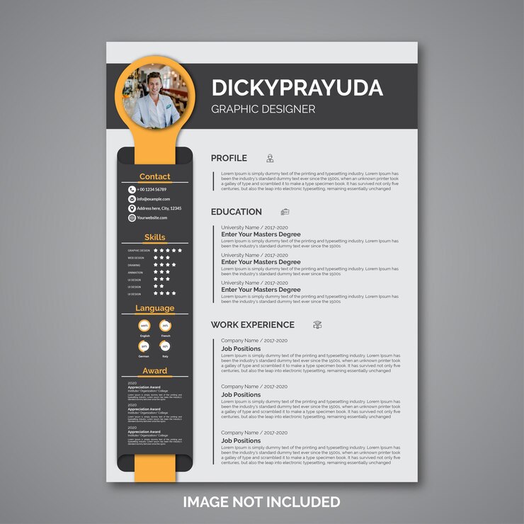 Modèle de curriculum vitae professionnel