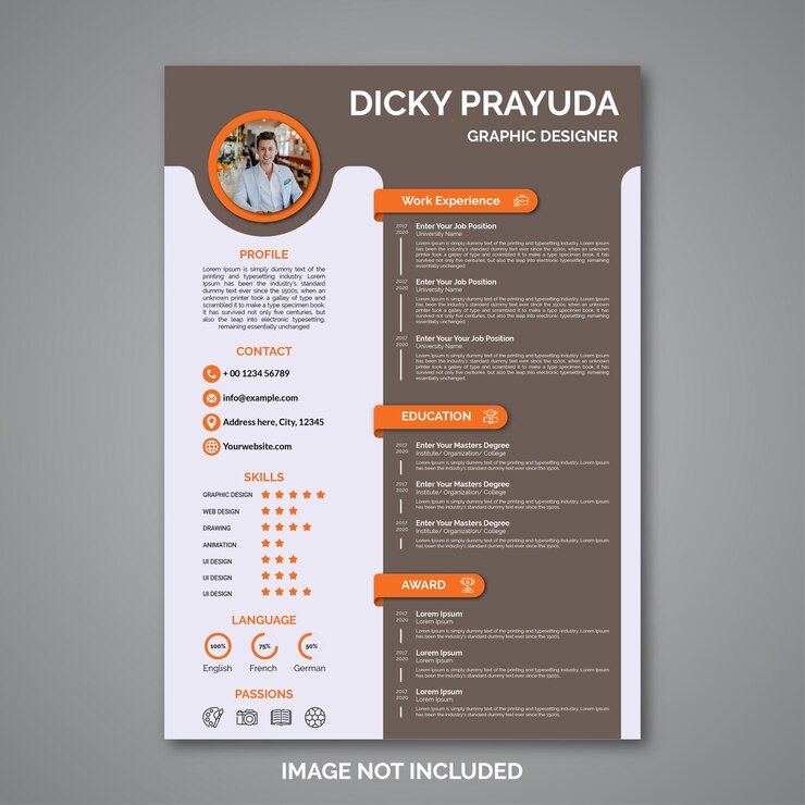Modèle de curriculum vitae professionnel