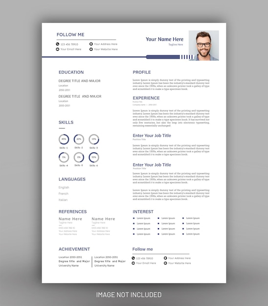 modèle de CV de conception