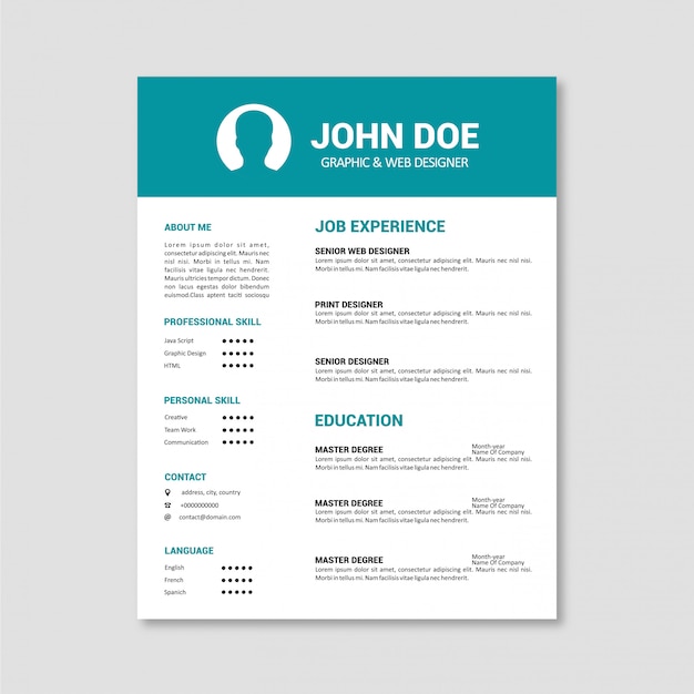 Modèle de CV d'entreprise