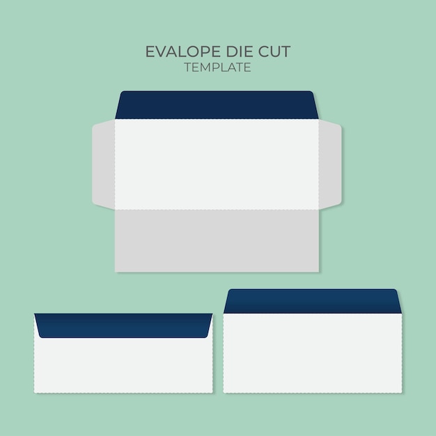 Modèle de découpe d'enveloppe de bureau