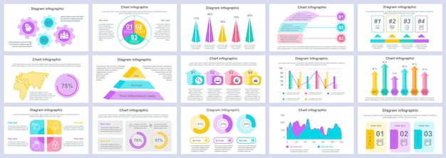 Modèle De Diapositives De Présentation Infographie Entreprise Et Finance