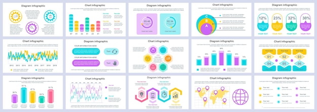 Modèle De Diapositives De Présentation Infographie Entreprise Et Finance