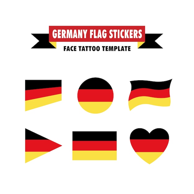 Modèle de drapeau de l&#39;Allemagne